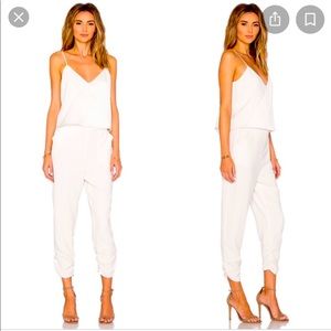 Parker crepe white jumpsuit never worn!